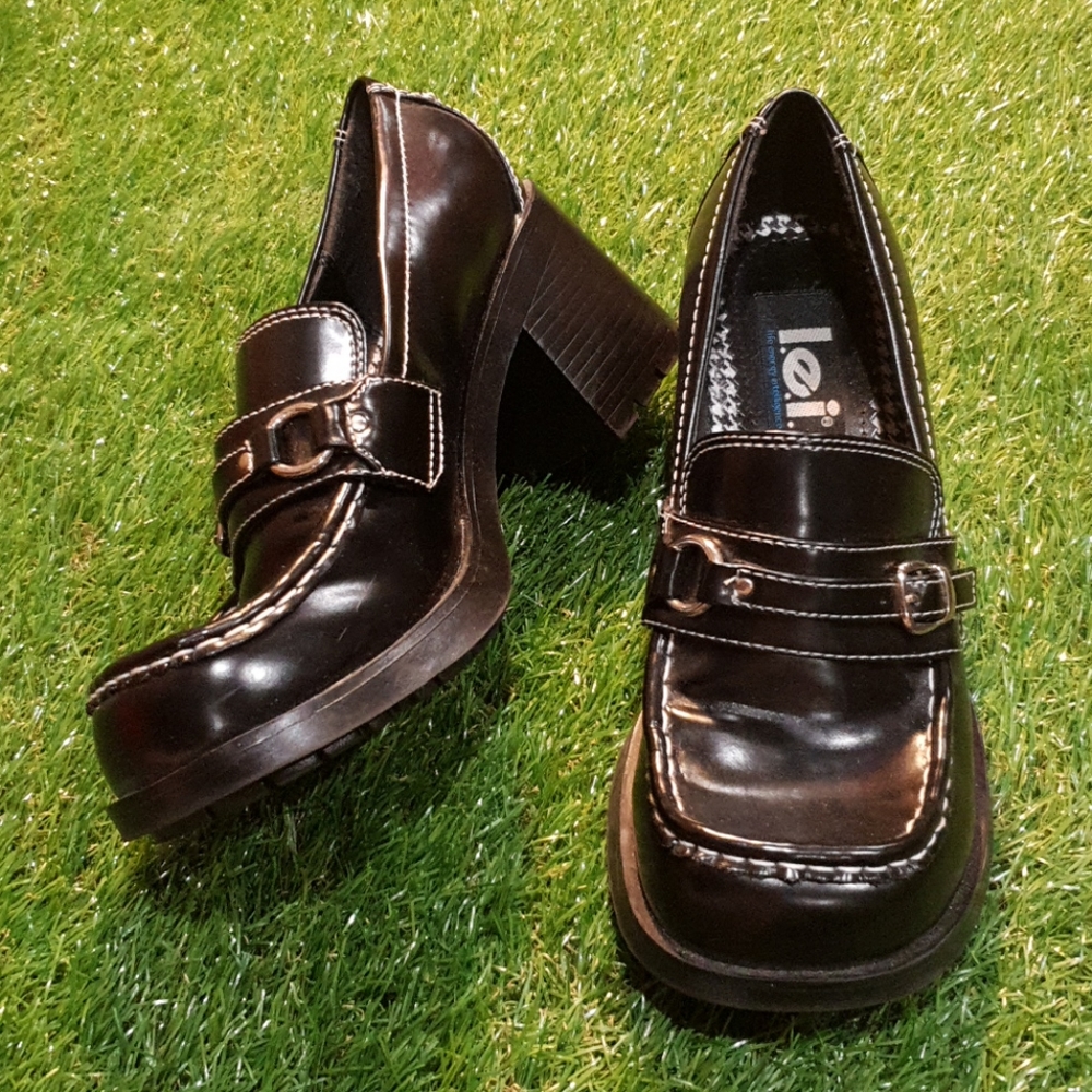 90s Vintage Chucky l.e.i Platform Heels Size 8